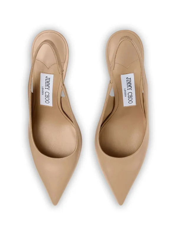 Jimmy Choo Beige Slingback Heels - Image 4