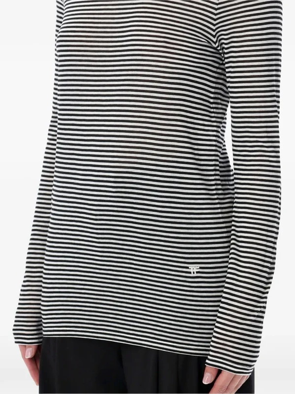 Tom Ford Black Striped Long Sleeve - Image 4