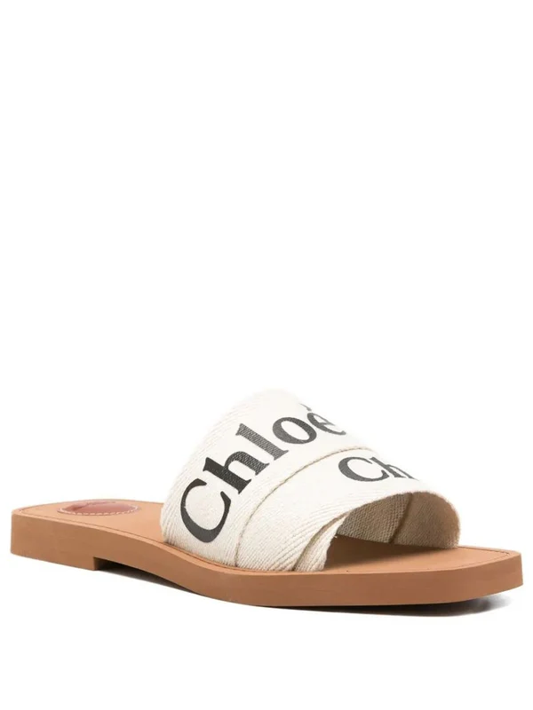 Chloe White Slides - Image 2