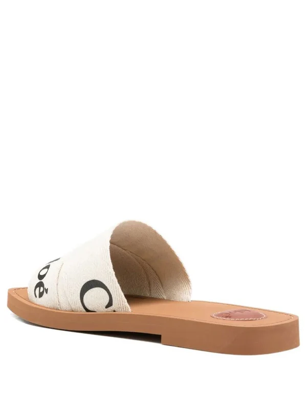 Chloe White Slides - Image 3