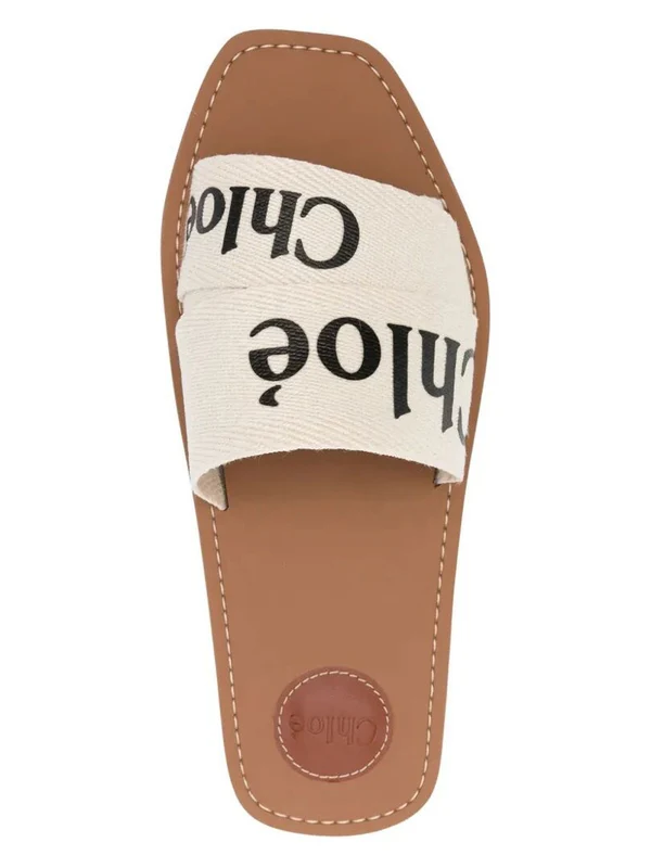 Chloe White Slides - Image 4