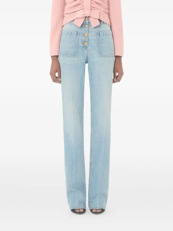 Valentino Blue Denim Pants - Image 3