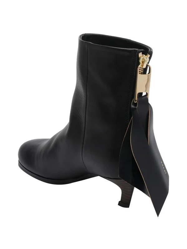 Sacai Black Ankle Boots - Image 4