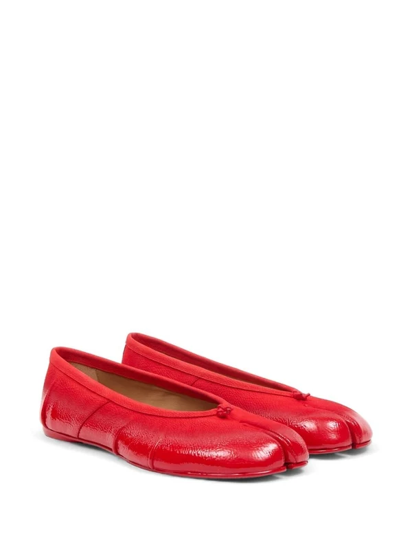 Maison Margiela Red Flat Shoes - Image 3
