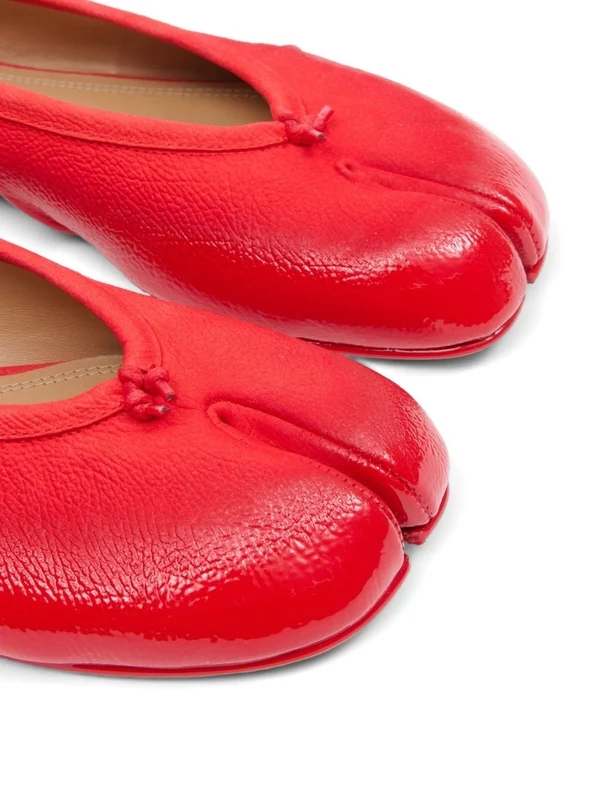 Maison Margiela Red Flat Shoes - Image 6