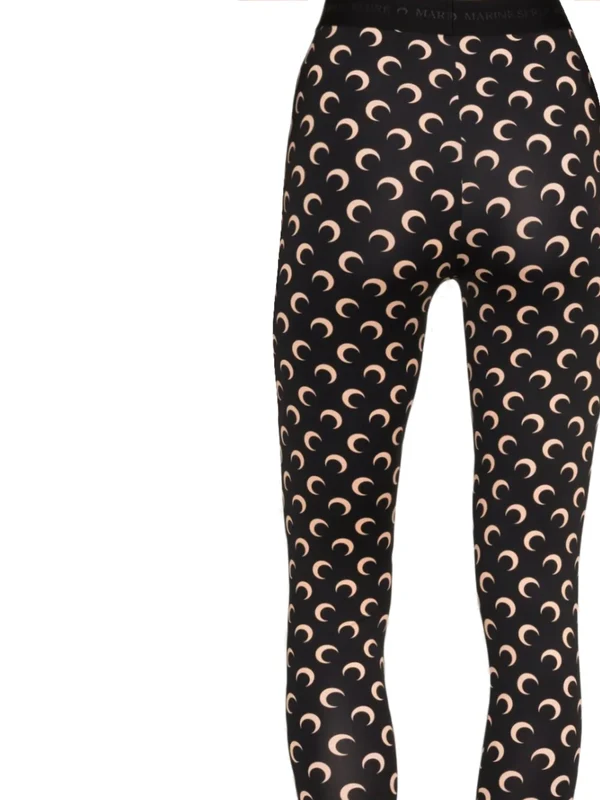 Marine Serre Black Leggings - Image 3