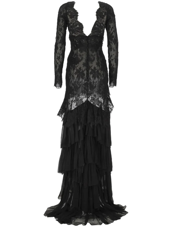 Saint Laurent Black Long Dress - Image 3