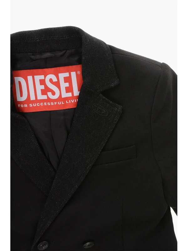 Diesel Kids Black Tailored Jackets - Image 3