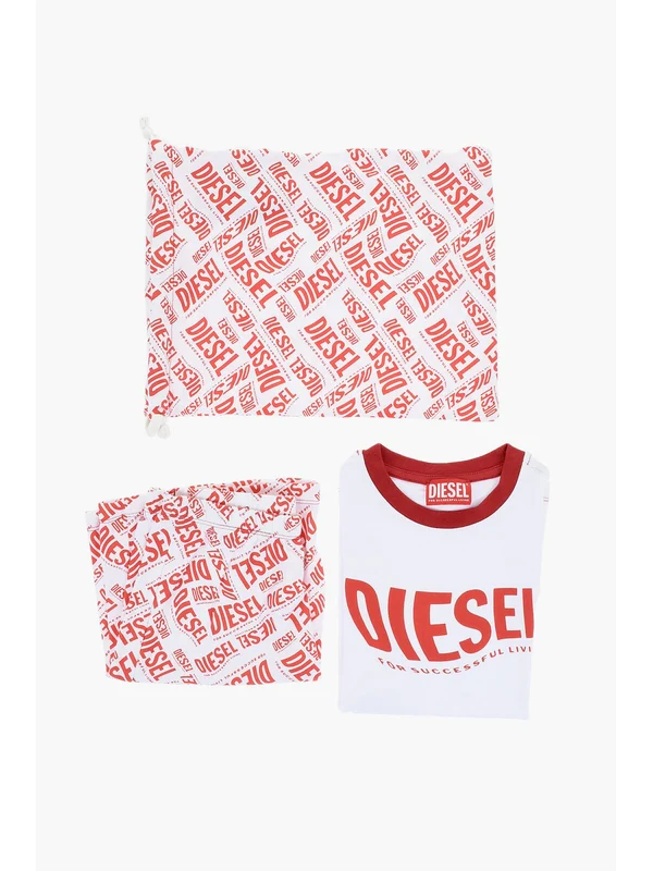 Diesel Kids White Red Pajamas - Image 2