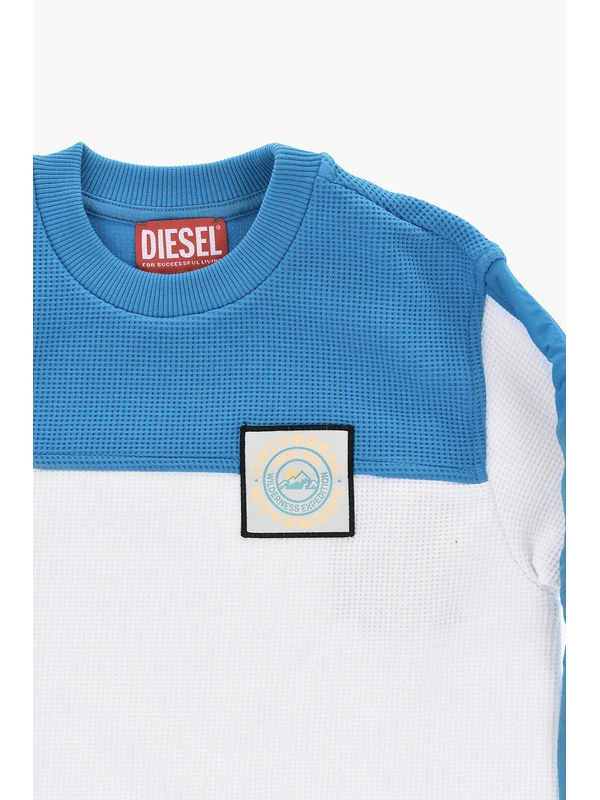 Diesel White Blue Half Sleeve - Image 3