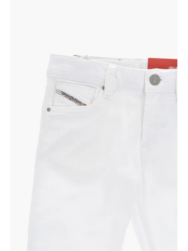 Diesel White Denim Pants - Image 3
