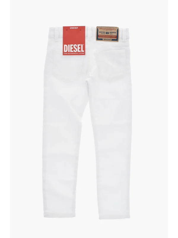 Diesel White Denim Pants - Image 4