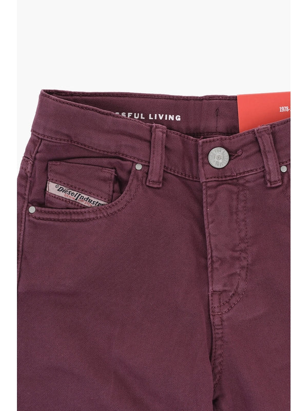Diesel Burgundy Denim Pants - Image 3