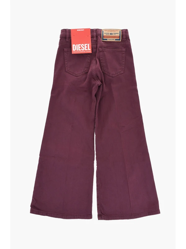 Diesel Burgundy Denim Pants - Image 4
