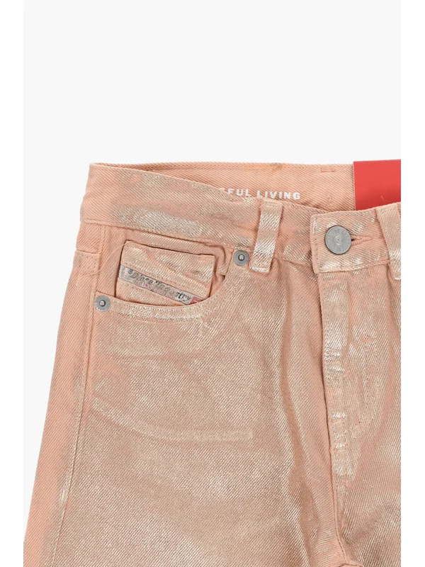 Diesel Orange Denim Pants - Image 3