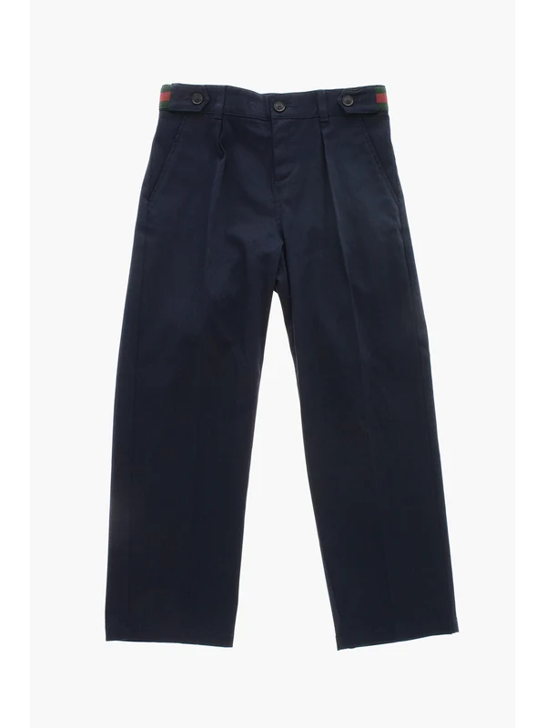 Gucci Navy Trousers - Image 2