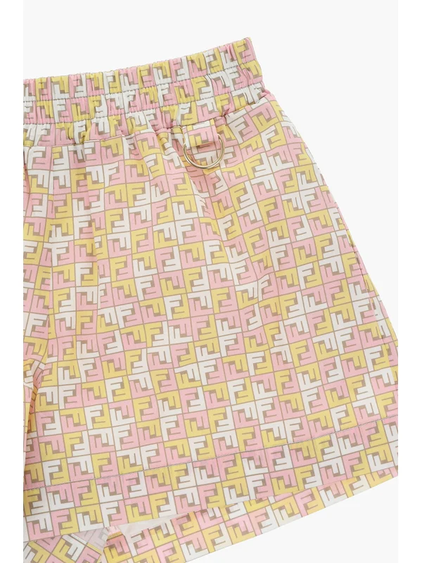 Fendi Kids Pink Shorts - Image 3