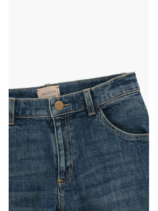 Gucci Blue Denim Pants - Image 3