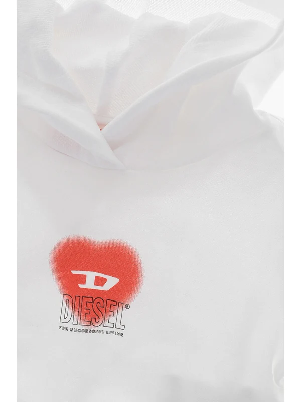 Diesel White Hoodies - Image 3