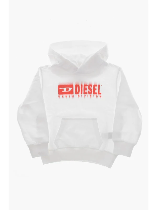 Diesel White Hoodies - Image 2