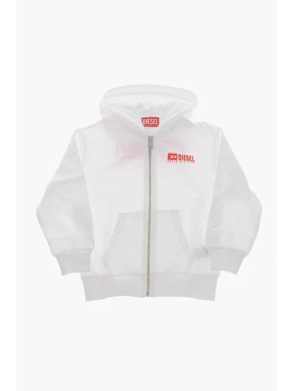 Diesel White Hoodies - Image 2