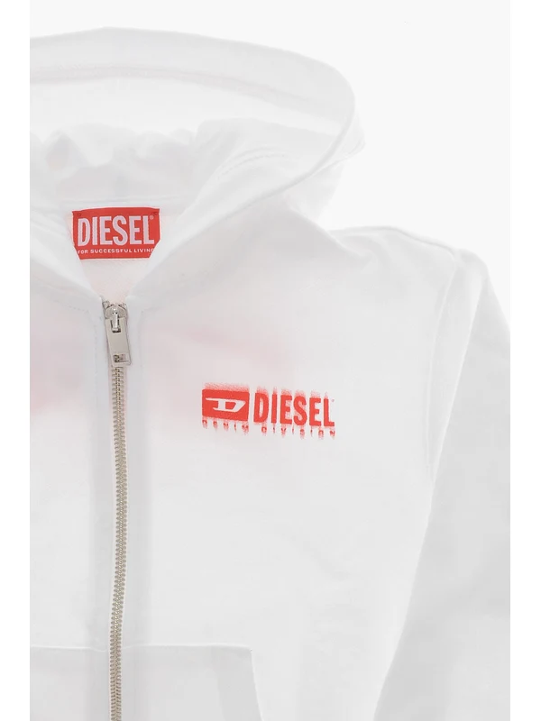 Diesel White Hoodies - Image 3