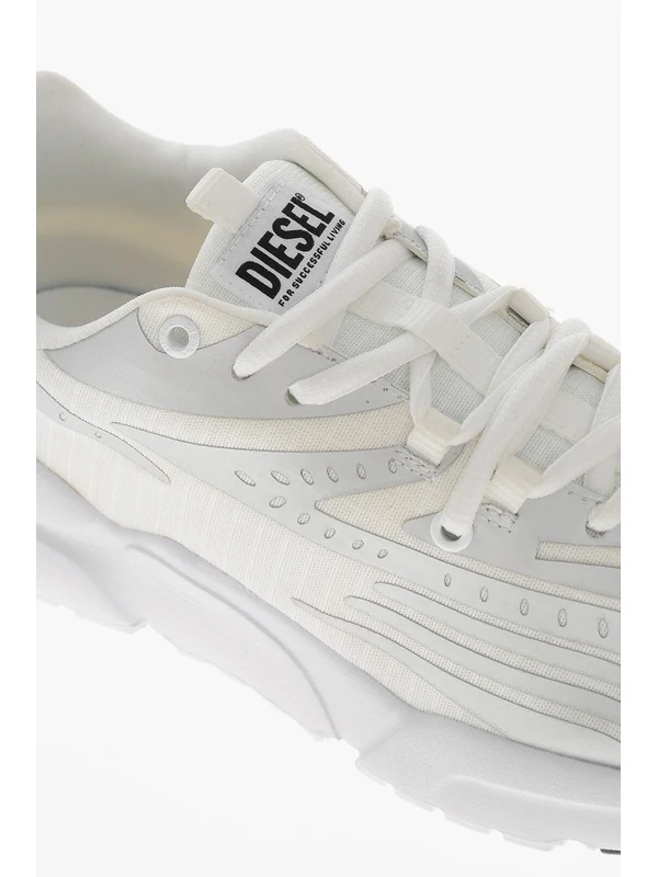 Diesel Kids White Low Top Sneakers - Image 4