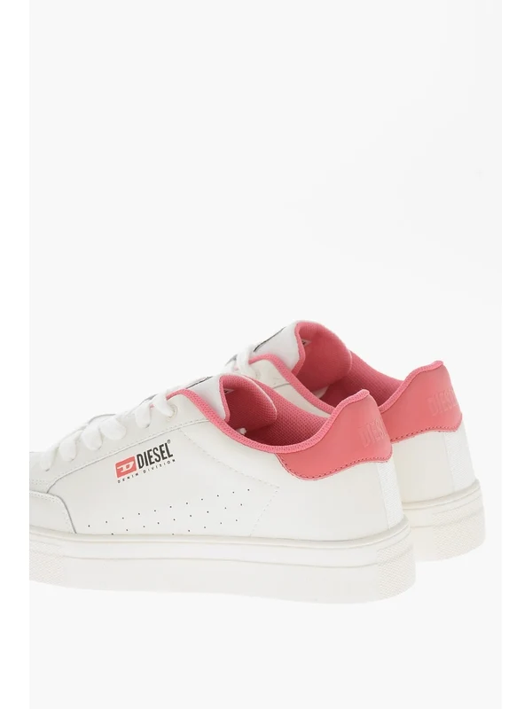 Diesel Kids White Low Top Sneakers - Image 3