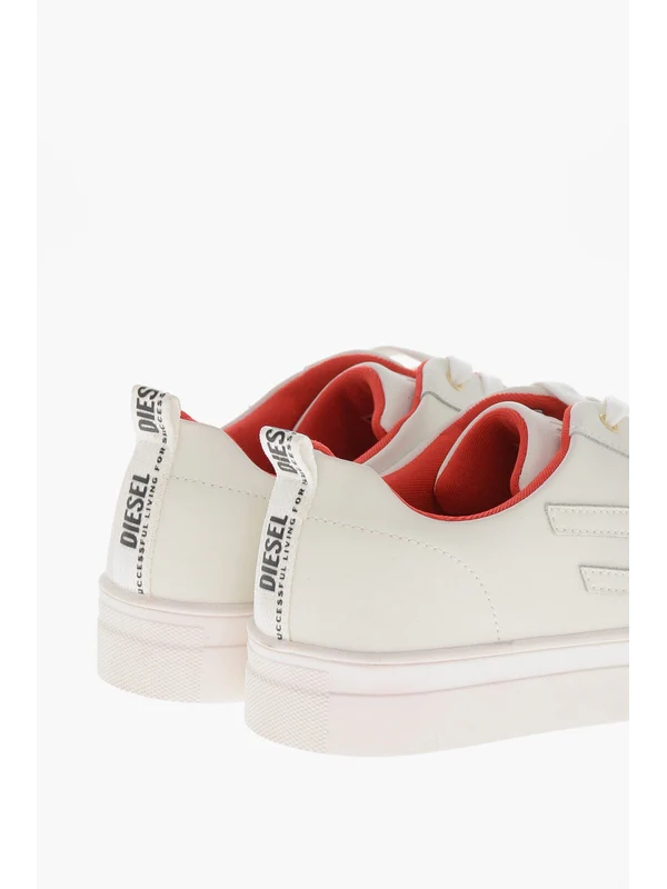 Diesel Kids White Low Top Sneakers - Image 3