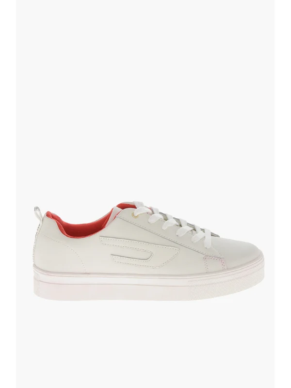 Diesel Kids White Low Top Sneakers - Image 4