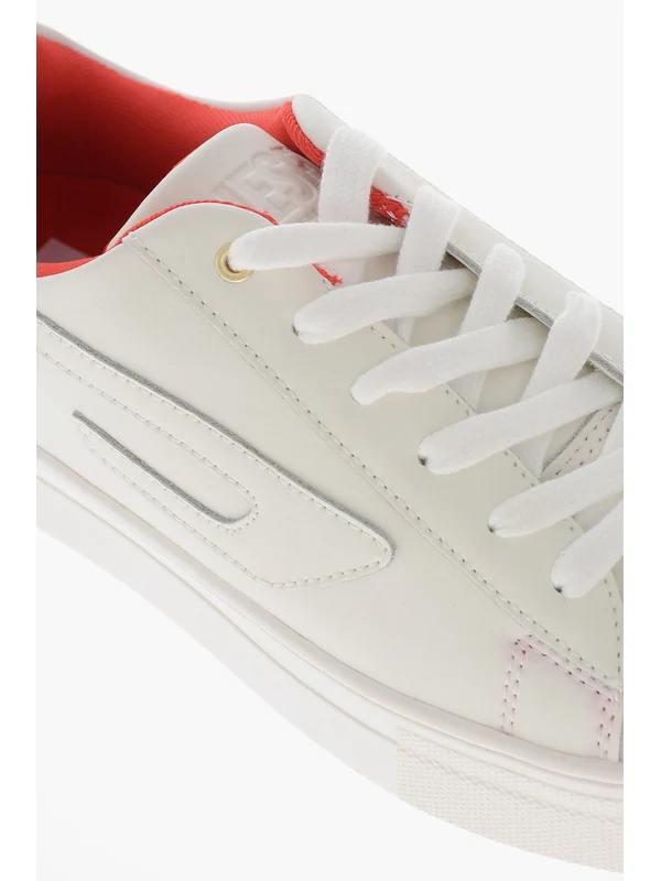 Diesel Kids White Low Top Sneakers - Image 5
