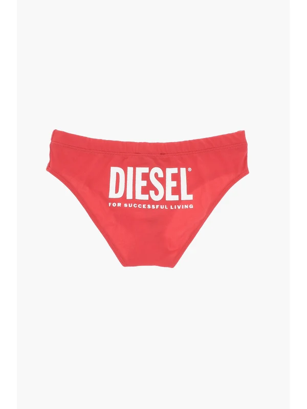 Diesel Red Swim Shorts - Image 3