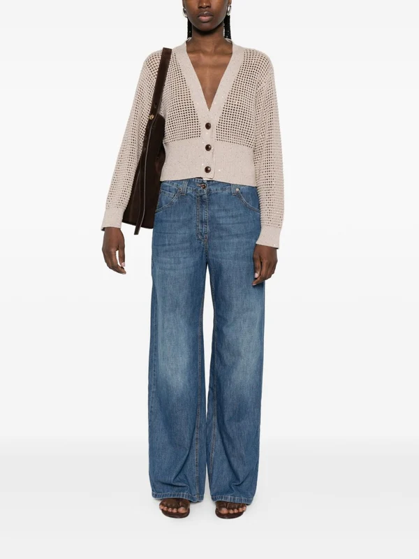 Brunello Cucinelli Blue Denim Pants - Image 3