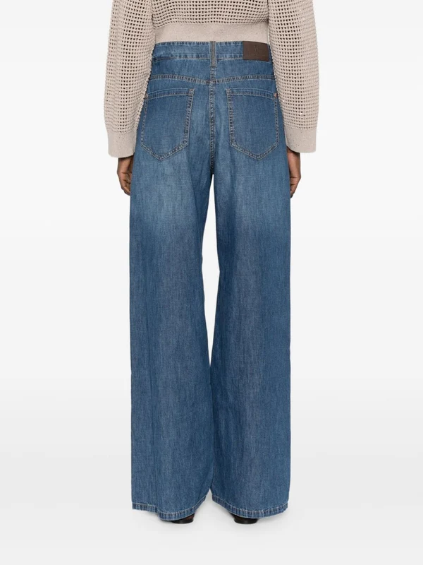 Brunello Cucinelli Blue Denim Pants - Image 5
