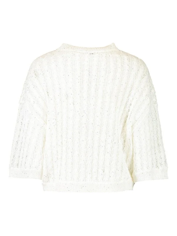 Brunello Cucinelli White Cardigans - Image 2