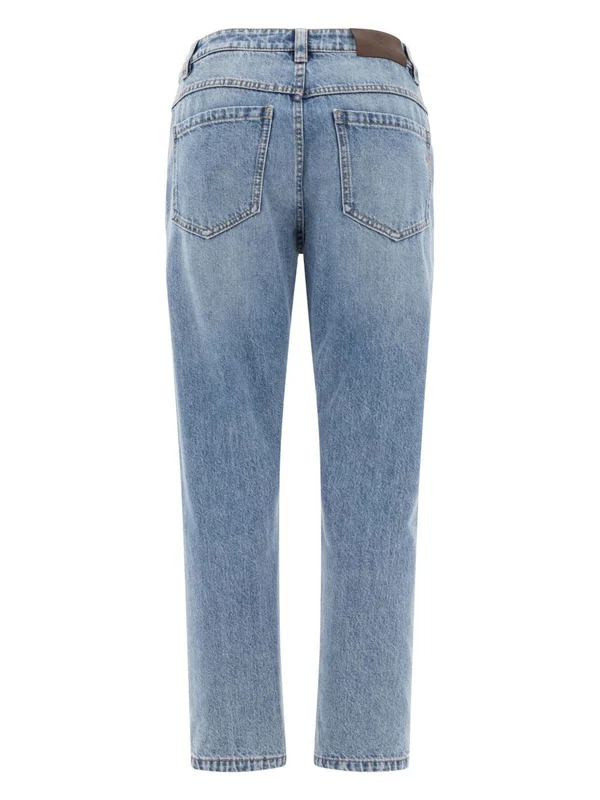 Brunello Cucinelli Blue Denim Pants - Image 2