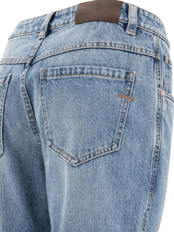 Brunello Cucinelli Blue Denim Pants - Image 3