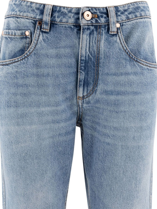 Brunello Cucinelli Blue Denim Pants - Image 4