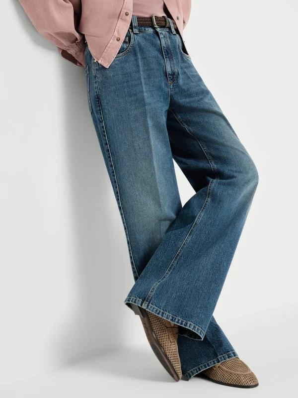 Brunello Cucinelli Blue Denim Pants - Image 6