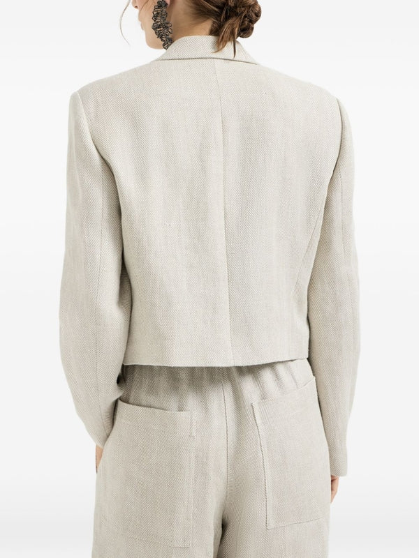 Brunello Cucinelli Beige Tailored Jackets - Image 2