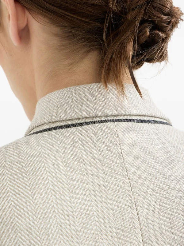 Brunello Cucinelli Beige Tailored Jackets - Image 5