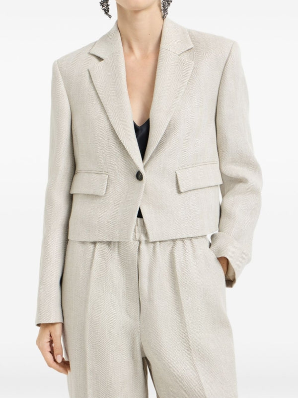 Brunello Cucinelli Beige Tailored Jackets - Image 6