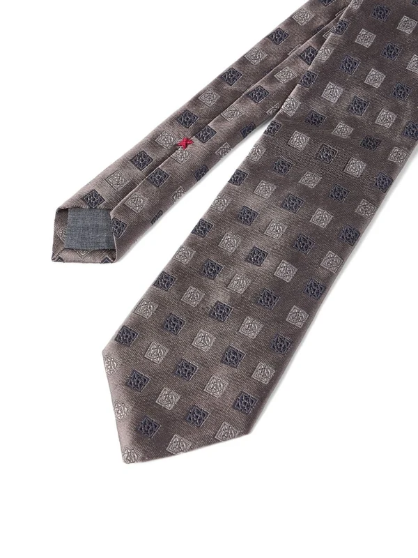 Brunello Cucinelli Brown Neck Ties - Image 3