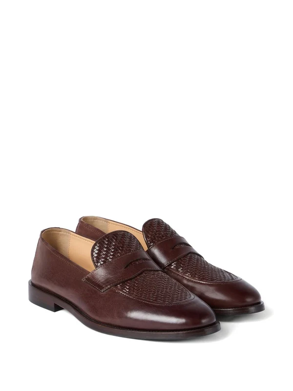 Brunello Cucinelli Brown Penny Loafer - Image 2