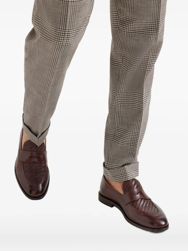 Brunello Cucinelli Brown Penny Loafer - Image 3