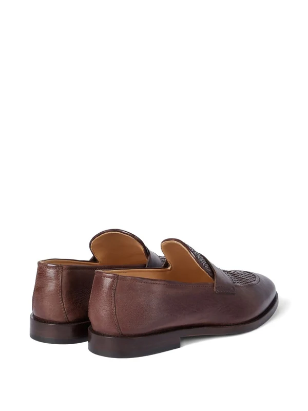 Brunello Cucinelli Brown Penny Loafer - Image 4