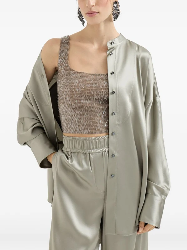 Brunello Cucinelli Beige Sleeveless - Image 5