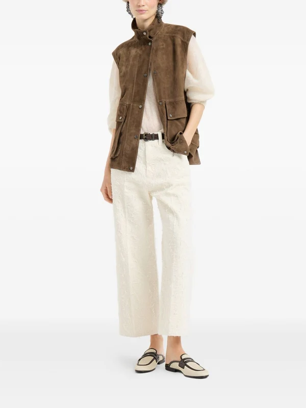 Brunello Cucinelli Brown Vests - Image 4