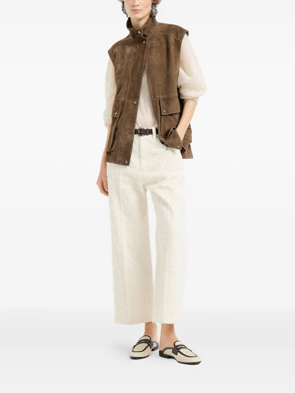 Brunello Cucinelli Beige Trousers - Image 3