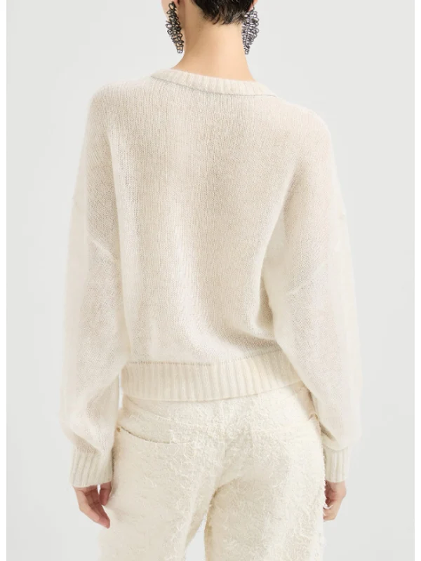 Brunello Cucinelli Ivory Knitted - Image 3